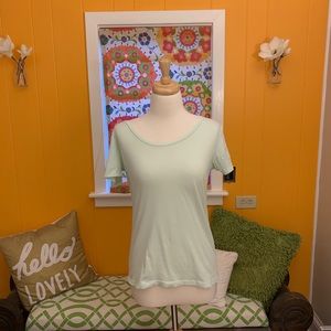 J. Crew honey dew colored tee shirt